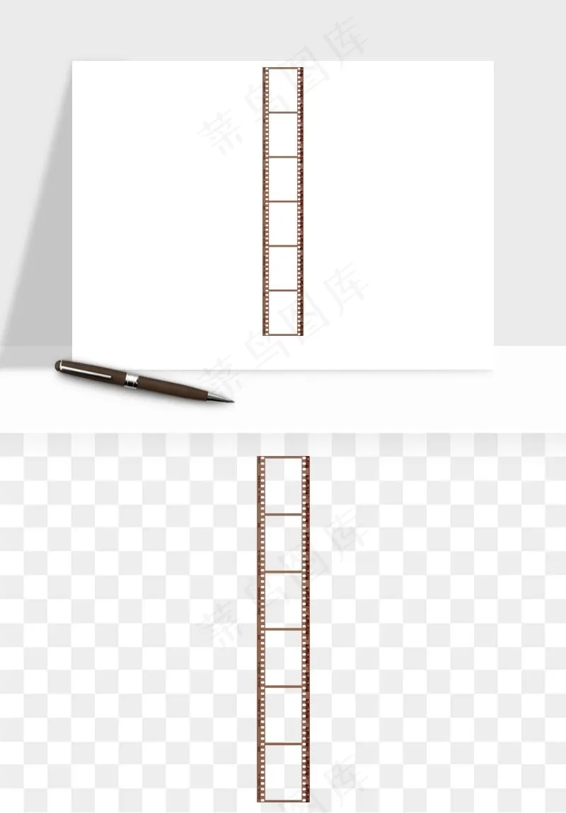 电影黑胶胶片元素png免抠