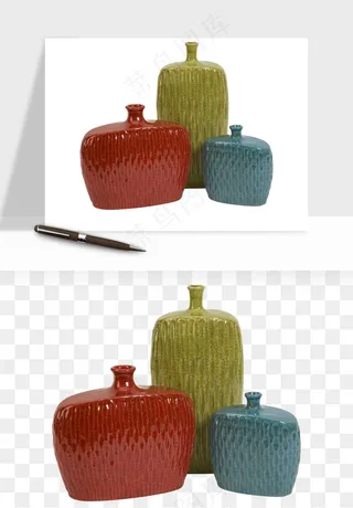 花瓶摆件陶瓷png免抠