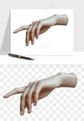 手势手部动作手指png免抠
