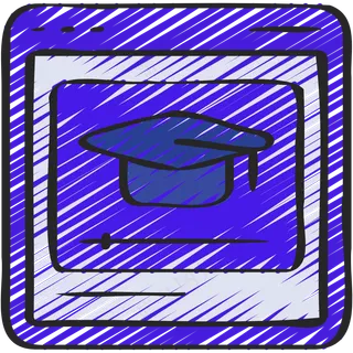 在线教育 铅笔手绘图标icon