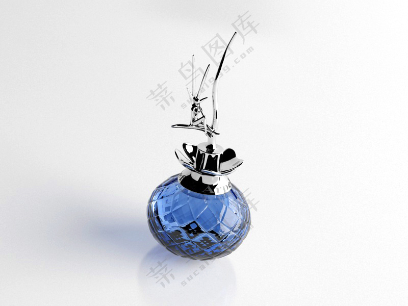 C4D香水化妆品瓶子产品包装玻璃瓶3D模型 fbx/obj -20