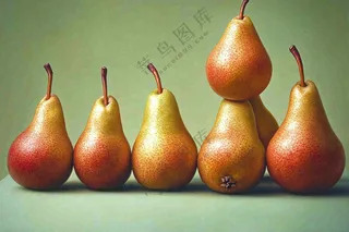 新鲜水果梨子摄影图