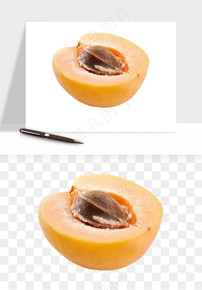 桃子油桃黄桃水果png免抠