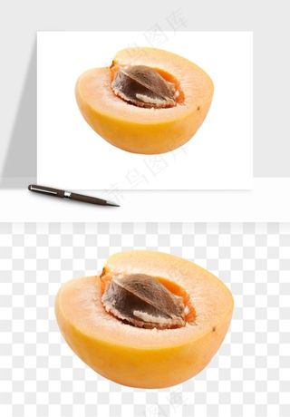 桃子油桃黄桃水果png免抠