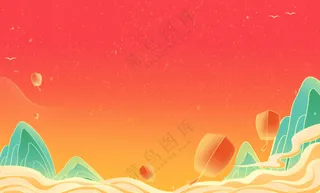 中式国风国潮背景