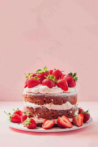 面包蛋糕甜点美食摄影图