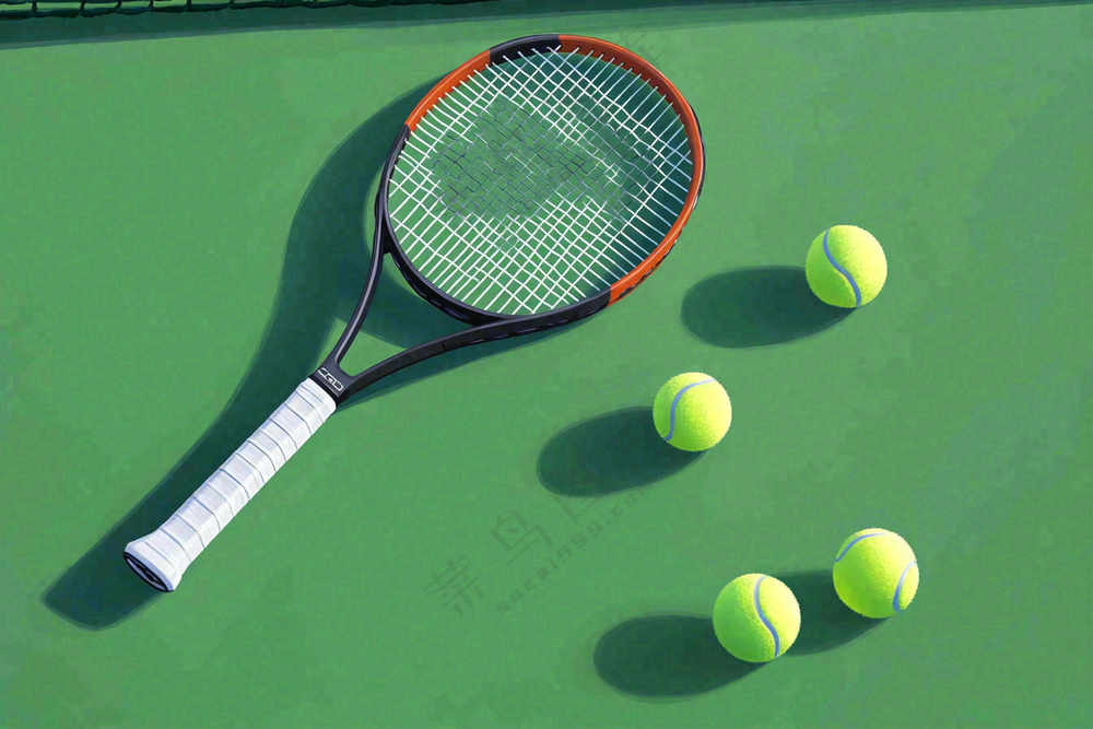 网球运动摄影图