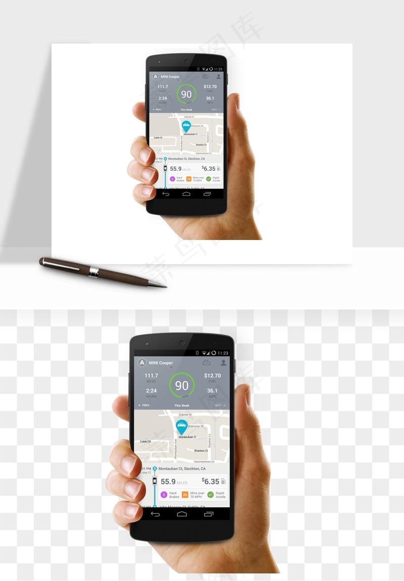 手拿手机素材png免抠