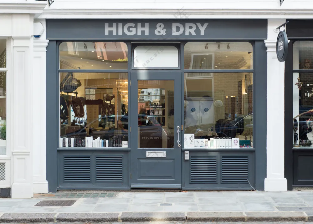 咖啡店铺招牌样机户外门头log标志模板-15