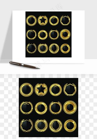 奖章勋章品质标签矢量png免抠