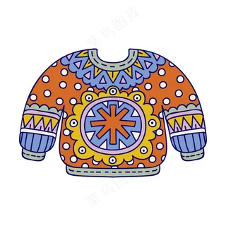 圣诞毛衣2 民族风装饰小元素