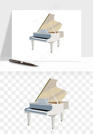 钢琴乐器琴键png免抠