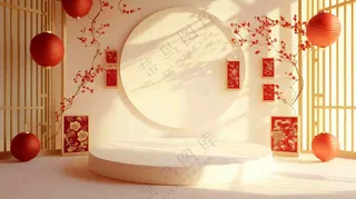 年货节促销电商背景