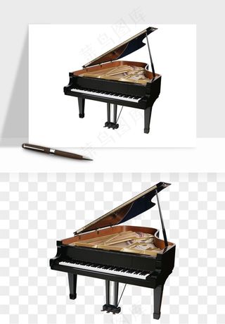 钢琴乐器琴键png免抠