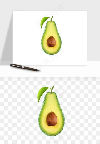牛油果水果png免抠
