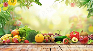 农林蔬果生鲜店水果店蔬菜店背景