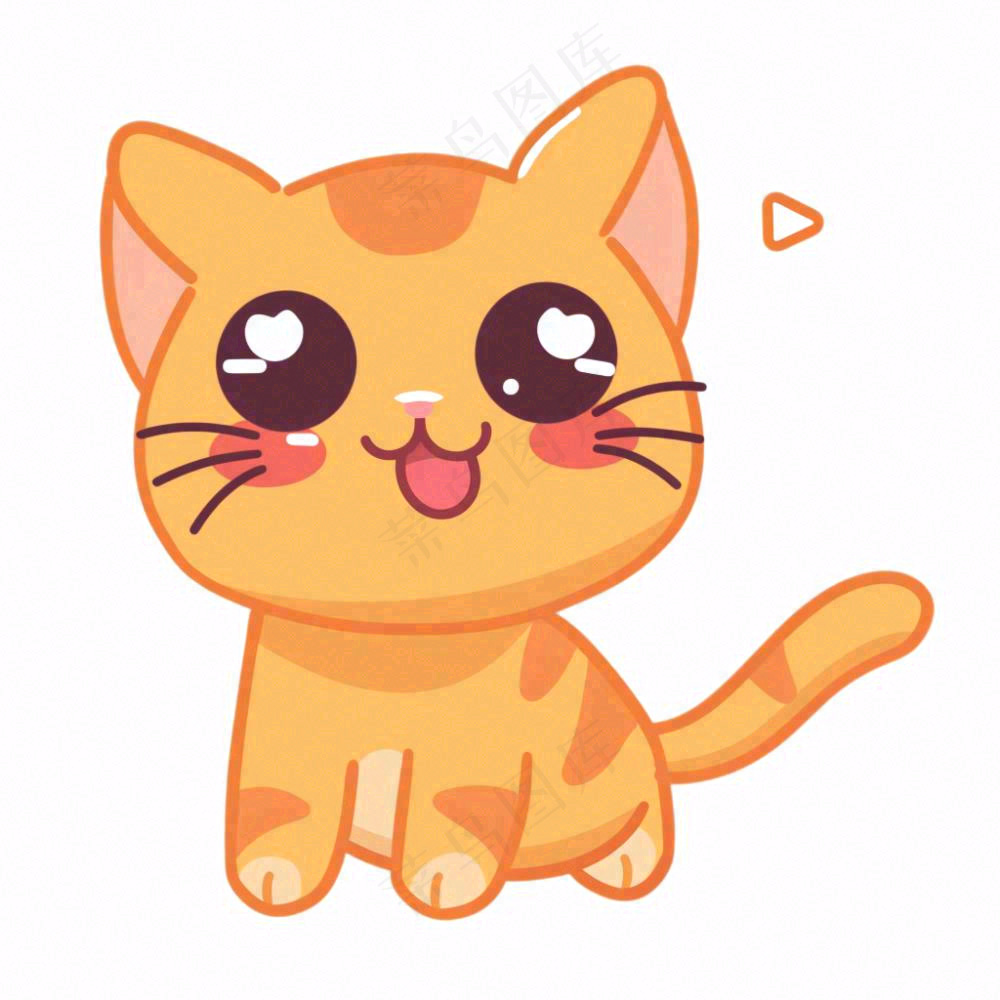 小猫猫咪宠物动物卡通插画免抠