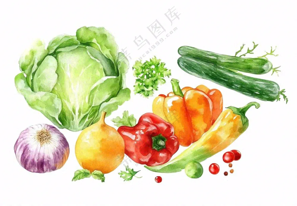 蔬菜生鲜插画免抠