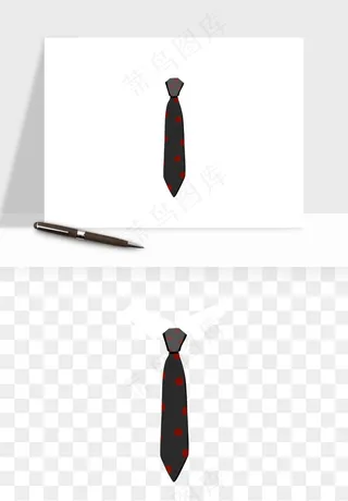 卡通领带png免抠