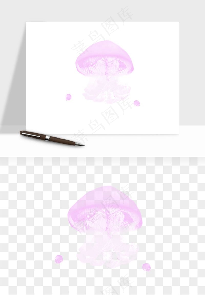 水母章鱼海底生物png免抠图