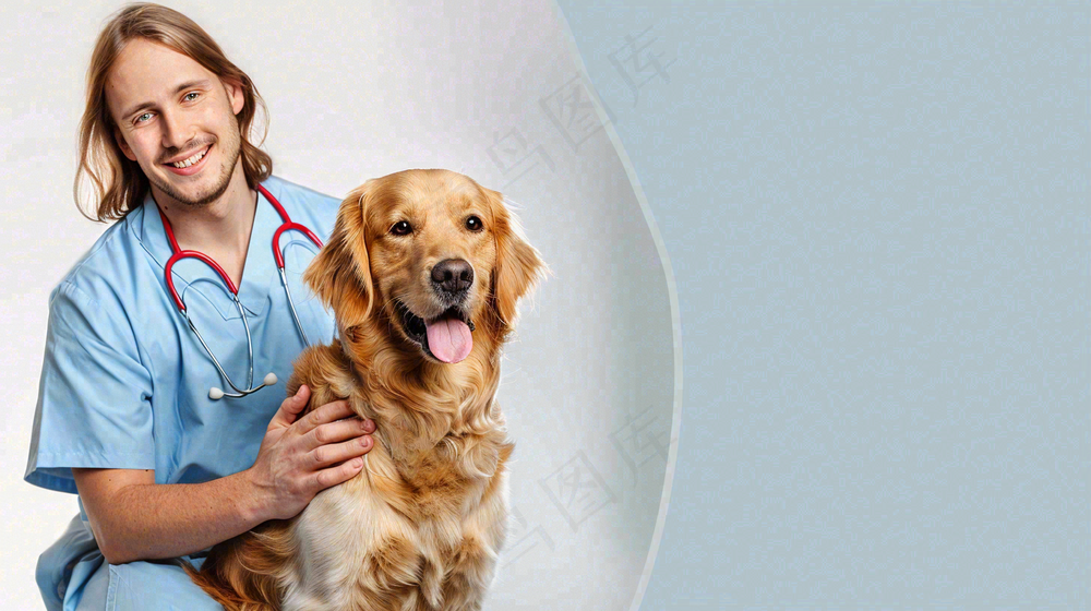 宠物医院猫狗生病救治摄影图