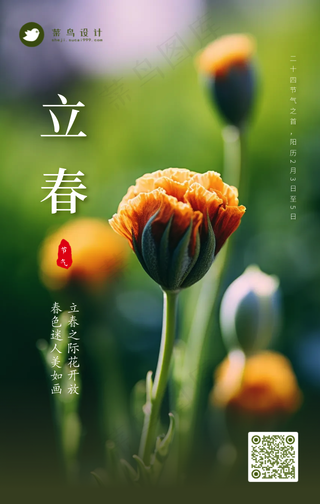 立春手机海报