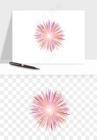 卡通烟花烟火礼花png免抠