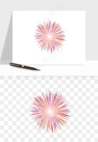 卡通烟花烟火礼花png免抠