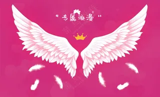 翅膀背景墙