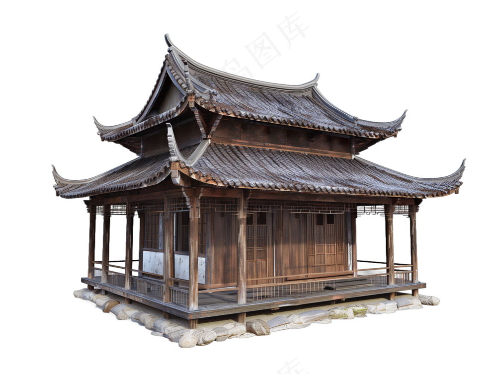 png免抠古代木构临时建筑