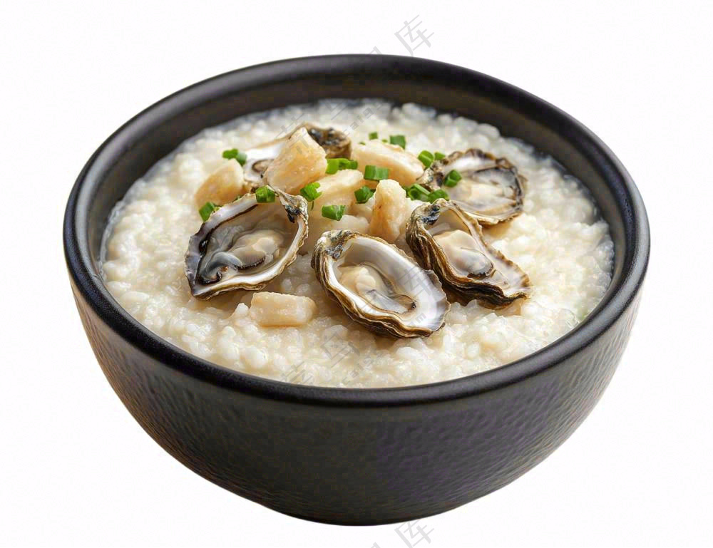海鲜粥生蚝摄影图免抠