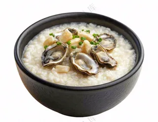 海鲜粥生蚝摄影图免抠