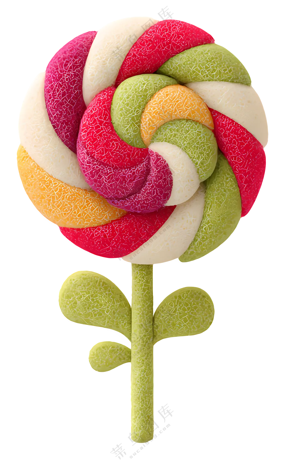 彩色旋转棒棒糖