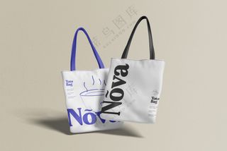 文创帆布袋帆布包手提袋购物袋样机PS素材-3