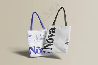 文创帆布袋帆布包手提袋购物袋样机PS素材-3