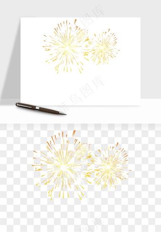 卡通烟花烟火礼花png免抠