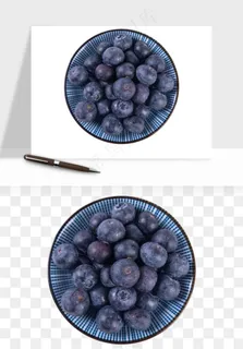 蓝莓水果png免抠