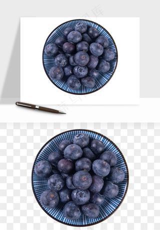 蓝莓水果png免抠
