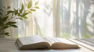 阳光下翻开的书本知识阅读世界读书日摄影图