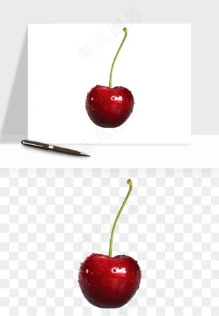 樱桃车厘子水果png免抠