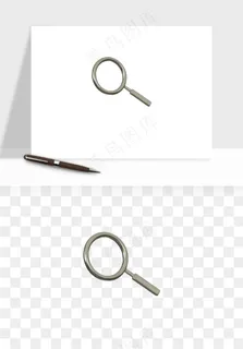 立体潮流金属质感小装饰png免抠