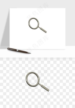 立体潮流金属质感小装饰png免抠