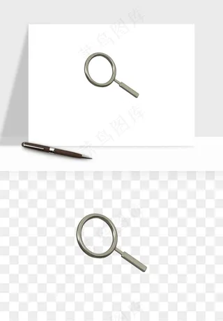 立体潮流金属质感小装饰png免抠