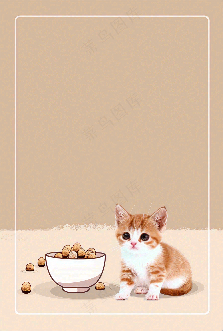 宠物常识宠物攻略猫狗卡通插画背景