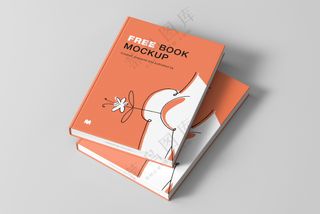 18硬壳书籍书本画册封面样机