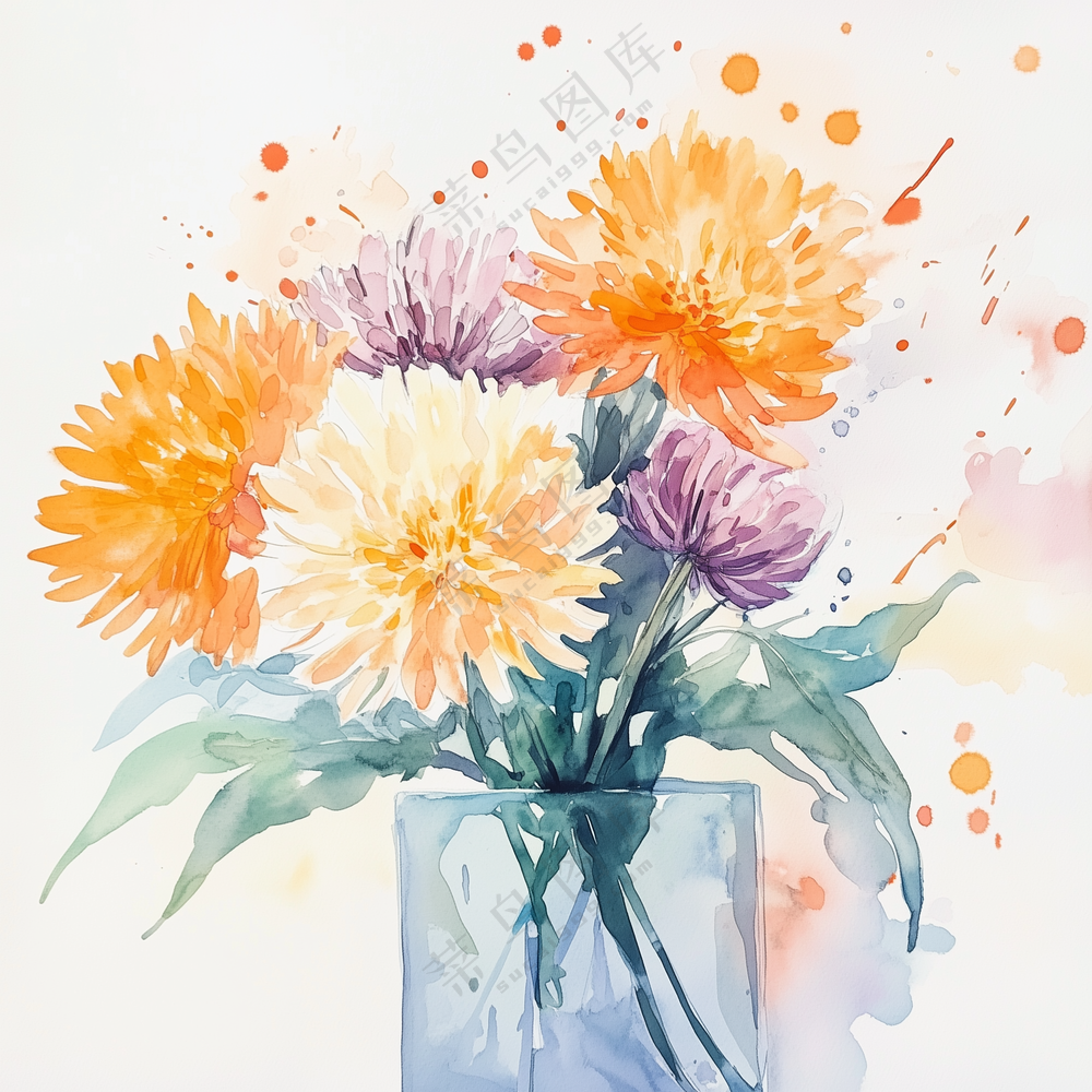 水彩花卉插画