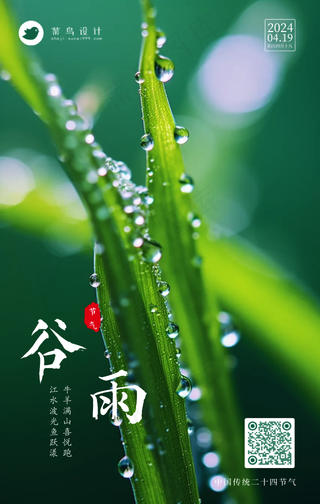 谷雨手机海报