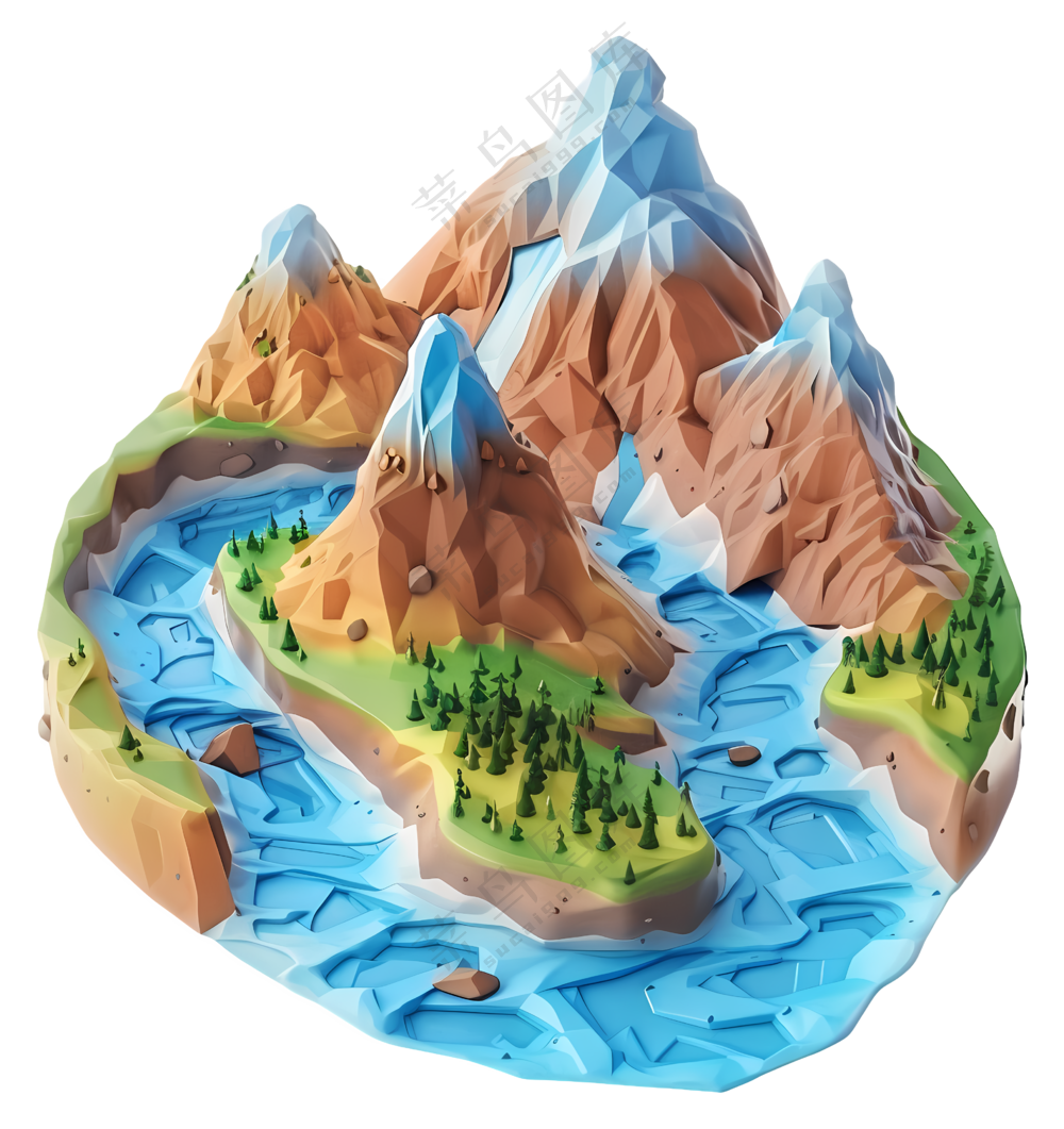 山水风景微型景观插图