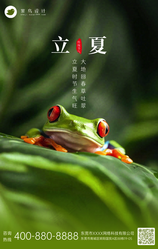 立夏手机海报