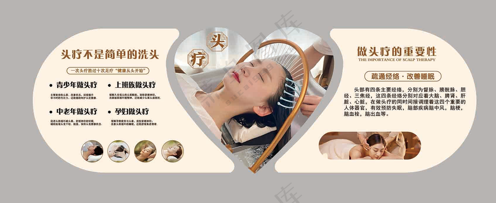 洗脸吧 头疗文化墙